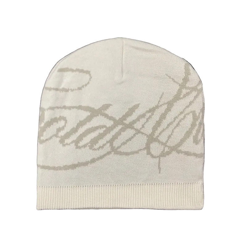 Stay Cozy and Stylish with Our Warm Jacquard Letter Knitted Beanie - Perfect for Men and Women This Winter!
