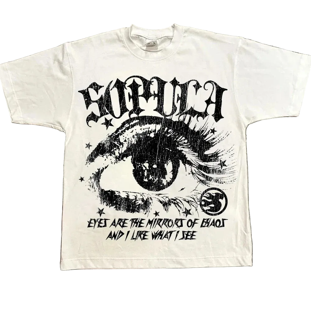 Trendy Harajuku Letter Graphic Oversized T-Shirts for Men and Women - Y2K High Street Style Vintage Tee